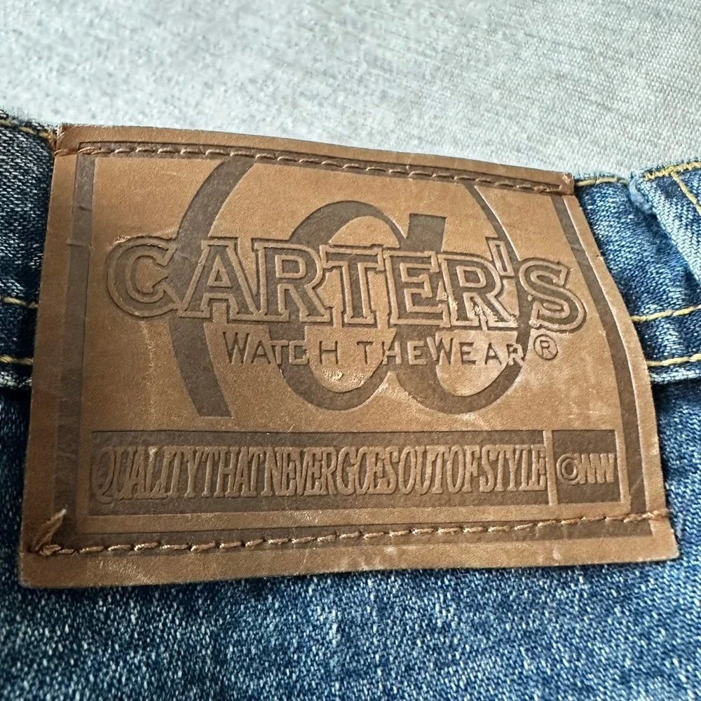 Carters‎ Watch the Wear Mens 18H Blue Denim Carpenter Jeans Wide Leg Workwear
